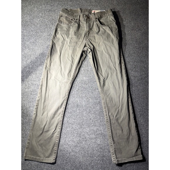 Wrangler Other - Wrangler Straight Fit Pants Mens 29x30 Gray Green Excellent Stretch Casual